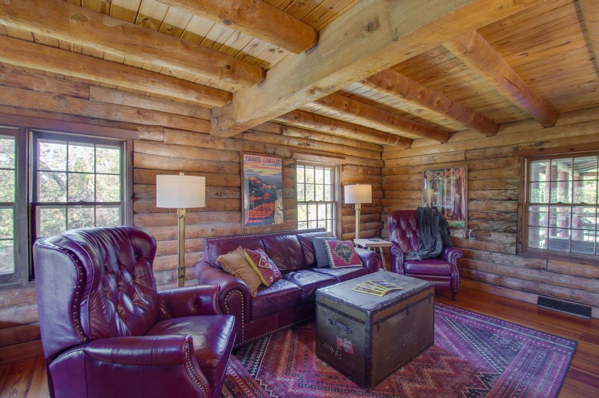 Cozy Log Cabin Getaway With Fire Pit And 3 Acres! Ruckersville Zewnętrze zdjęcie