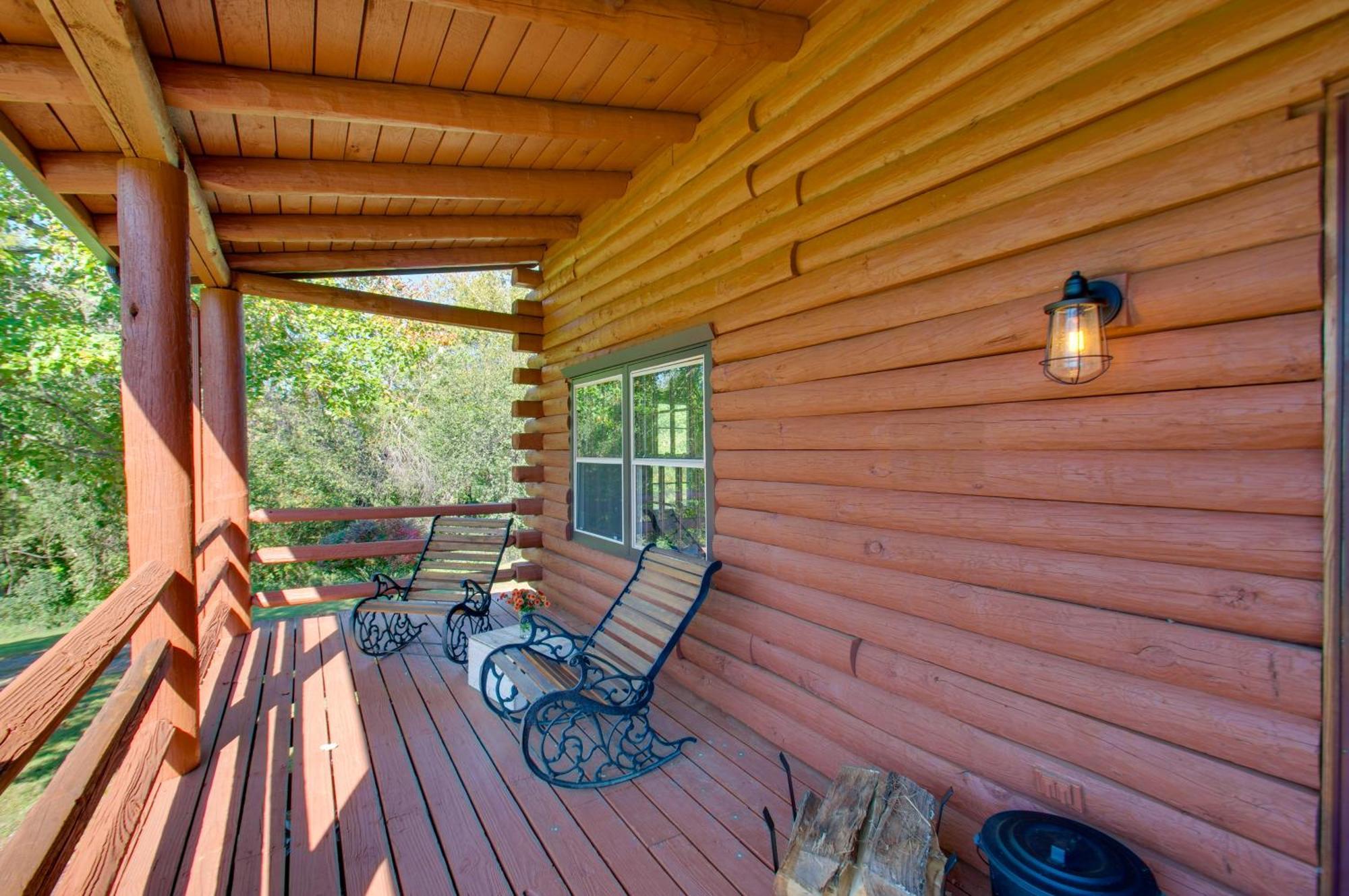 Cozy Log Cabin Getaway With Fire Pit And 3 Acres! Ruckersville Zewnętrze zdjęcie